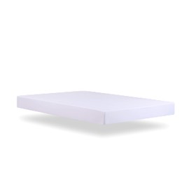 Todocama - Fitted sheet in extra soft brushed microfibre. (90 x 190/200 cm, White)