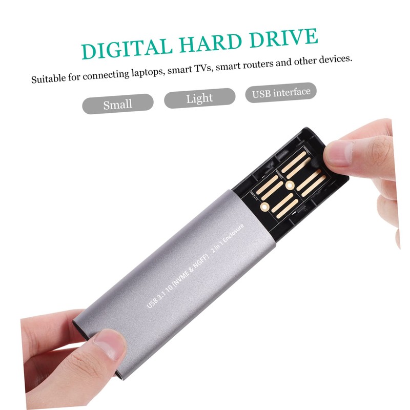 CAXUSD Portable Drive External Hard Disk Dual C Compact Design