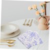 CHILDWEET Leaf Printed Napkins Soft Household Napkins for Parties Weddings