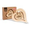 sagl.tirol Pine Heart with Floating Inner Heart and Engraving, 20