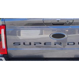 Unbranded Matte Black Rear Tailgate Insert Letter For 2023-2024 F-2-5-0 F-3-5-0 Super-duty