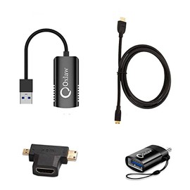 Game Capture Card Audio Video Capture Card 1080P HDMI to USB Recording DSLR Camcorder Action Cam Computer for Gaming, Streaming, Education, Video Conferencing, Live Broadcast