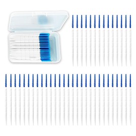 XNIVUIS 260 Stück Interdentalbürsten, Silikon-Zahnseide-Picks, Zahnstocher für Zahnspangen, Mundreinigung, Zahnbürsten für zwischen Zähnen und Zahnfleisch (blau)