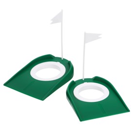 Outanaya Golf Putting Cup Set 2 Pcs Detachable Indoor Practice Putting Cup Flags for Training