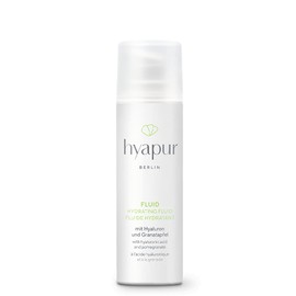 hyapur® - Green Fluid 30 ml - The light moisturiser - for anti-ageing care with organic vegan natural cosmetics from Berlin