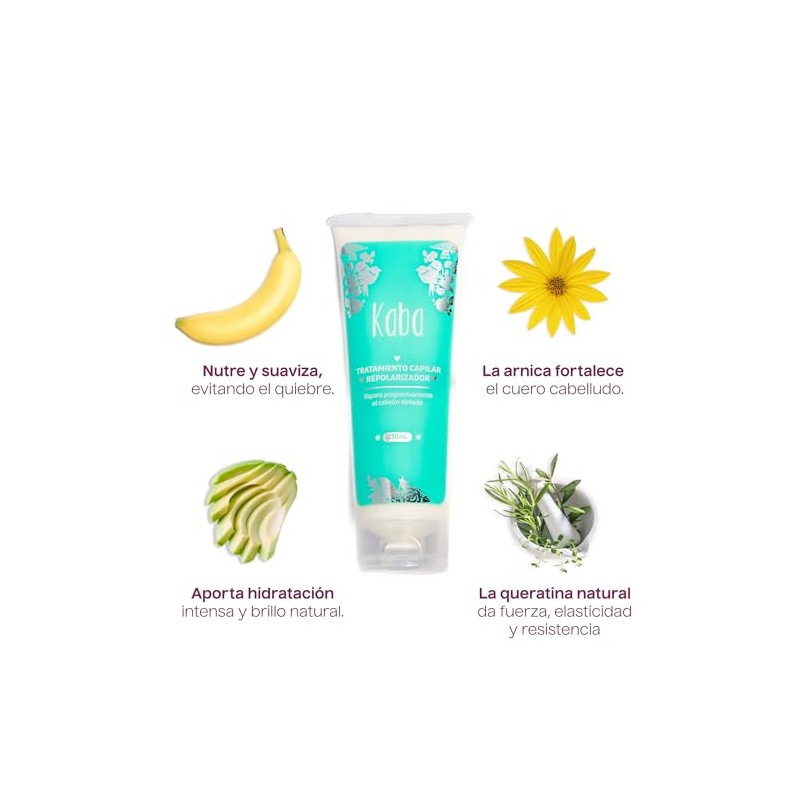 Kaba Mascarilla para el Cabello - Tratamiento para Cabello Maltratado