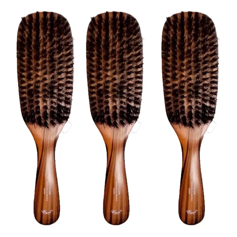 Carol 3 Cepillo Cerdas Firme Para Cabello Barba C-220