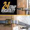 US Cargo Control Double-Fitted E-Track Ratchet Straps (4 Pack), 4,400