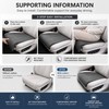 Car Seat Leg Support Cushion for Driving – Memory Foam