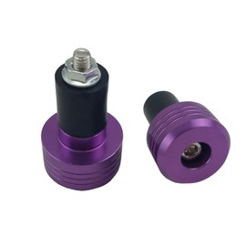 OKSTNO Motorcycle Handlebar Ends,7/8'' Handle Bar Slider Caps Weight Plugs CNC Aluminum (Purple)