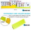 Fanwer 4pcs Extendable Playing Card Holder for Kids Seniors, Hands