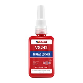 VIKAGU 242 Thread Lock,Blue Medium Strength Threadlocker,Anaerobic Curing Screw Glue for Nuts, Bolts, Fasteners 1.69Oz/50ml