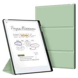 Fintie Trifold Case for Remarkable Paper Pro 11.8 inch 2024, [Built-in Pen Holder] Premium PU Leather Slim Stand Cover with Auto Wake/Sleep for Remarkable Paper Pro Color Tablet (Agave Green)