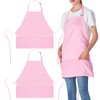 Jubatus 2 Pack 3 Pockets Adjustable Bib Apron Chef Kitchen