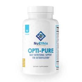 NuEthix Formulations Opti-Pure, Daily Nutritional Support for Detoxification Supplement, Supports Liver Function and Elimination of Toxins, 30 Serving Bottle