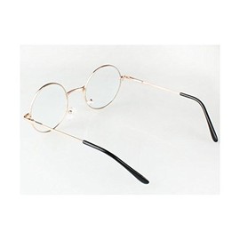 伊達眼鏡 丸型 コスチューム用小物 ゴールド 男女共用 45x125x180mm