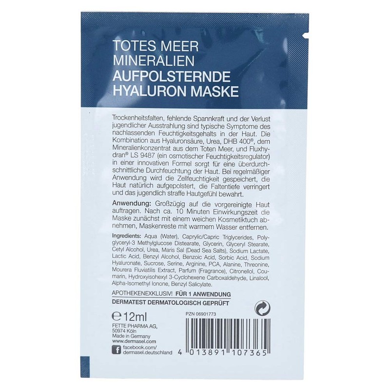 DermaSel Hyaluronic Mask 12 ml