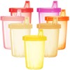 Youngever 7 Pack Kids Sippy Cups, Sippy Cups for Infant,