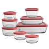 Anchor Hocking 16 Piece Glass Storage Containers with Lids (8