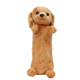 Operitacx Cute Kawaii Pencil Case Holder Adorable Puppy Design Mini Toiletry Bag for Boys and Girls Makeup Organiser Brush Holder Fluffy Bag Pencil Organizer Case