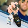 2 PCS Keys to The Lake House KeyChain, Retro Hotel