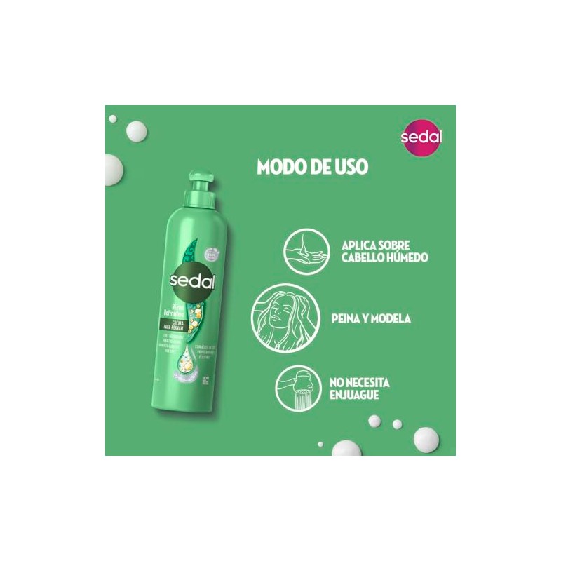 Crema para Peinar Sedal Rizos Definidos 300 ml