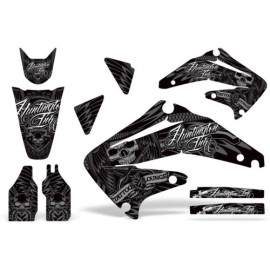 AMR Racing Dirt Bike Graphics Kit Decal Sticker Wrap For Honda CRF450R 2002-2004 HISH SLVR