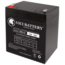 VICI Battery VB5-12 - 12V 5AH Roketa ES-46 E-Scooter Battery Brand Product