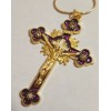 Christian CATHOLIC Holy CROSS WITH CHAIN GOLD PLATED