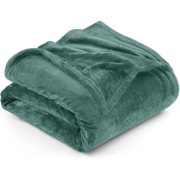 Utopia Bedding Fleece Blanket King Size Celadon 300GSM Luxury Fuzzy