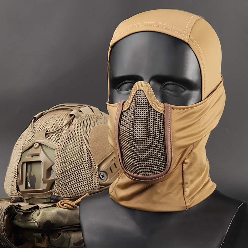 Balaclava Airsoft Mesh Mask, Ninja Style Full Face Protection Balaclava