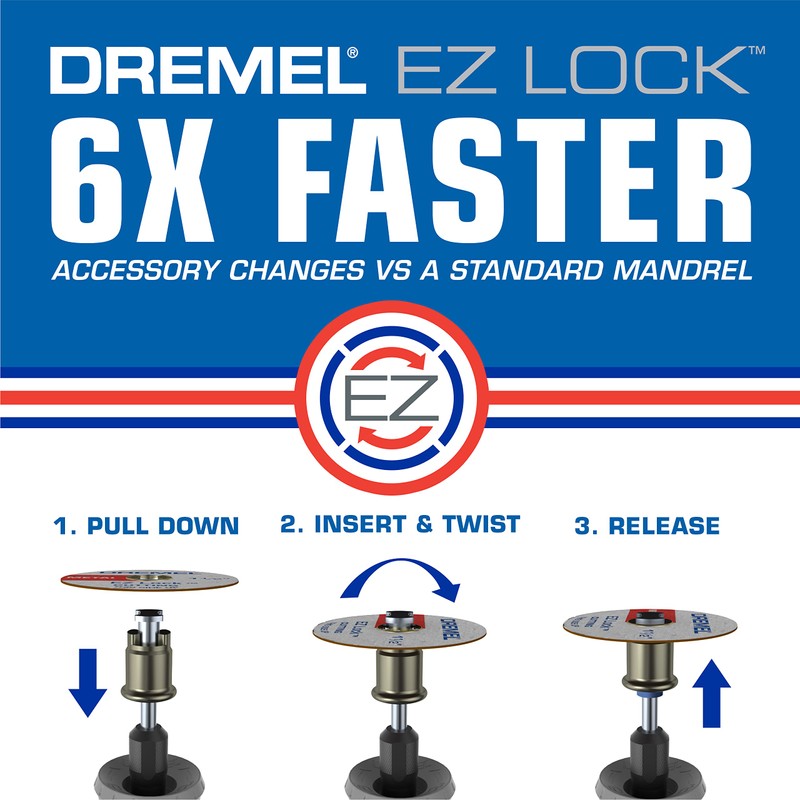 Dremel Max Life EZ545HP 1-1/2" (38.1mm) High Performance Diamond Wheel,