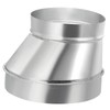 PATIKIL 8" to 6" Eccentric Duct Reducer, 1Pcs Galvanized Iron