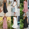 Summer Dress Flutter Short Sleeve Casual Dresses Cross Smocked Midi