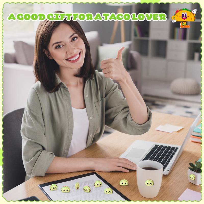 GGSTDDUP 50pcs Emotional Taco Bulk, Mini Resin Tacos Decor