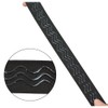 YANTAISIYU Black Elastic Band, 1 Inch x 6 Yard, Wavy-Shape