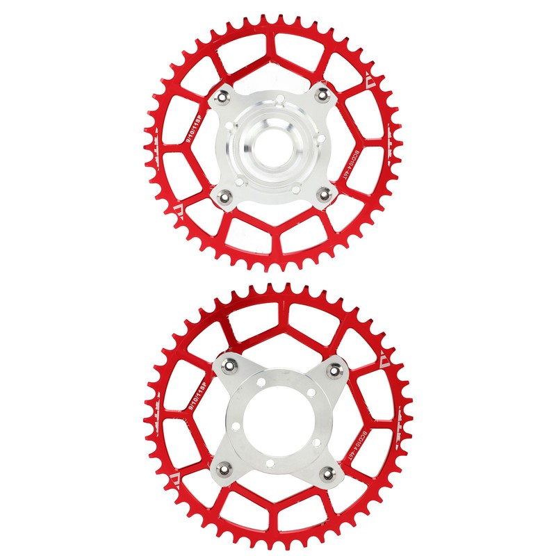 2pcs 104BCD Chainring Adapter Tooth Plate Aluminum Alloy 46T Mid