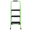 COSCO 11408GNF1E, Green Three Big Folding Step Stool with Rubber