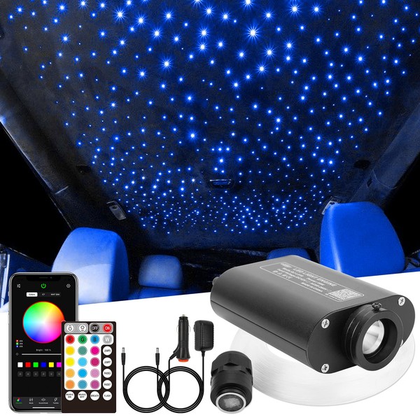 CHINLY 16W 260pcs 0.03in 6.5ft Car Use Bluetooth RGBW LED