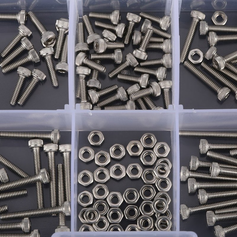 Nuts, 210pcs M2 304 Stainless Steel Cup Head Hex Socket