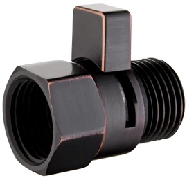Shower Water Flow Control Valve for Bathroom Use – Solid Brass G1/2 Flow Regulator in 3 Finish Options for Shower Heads