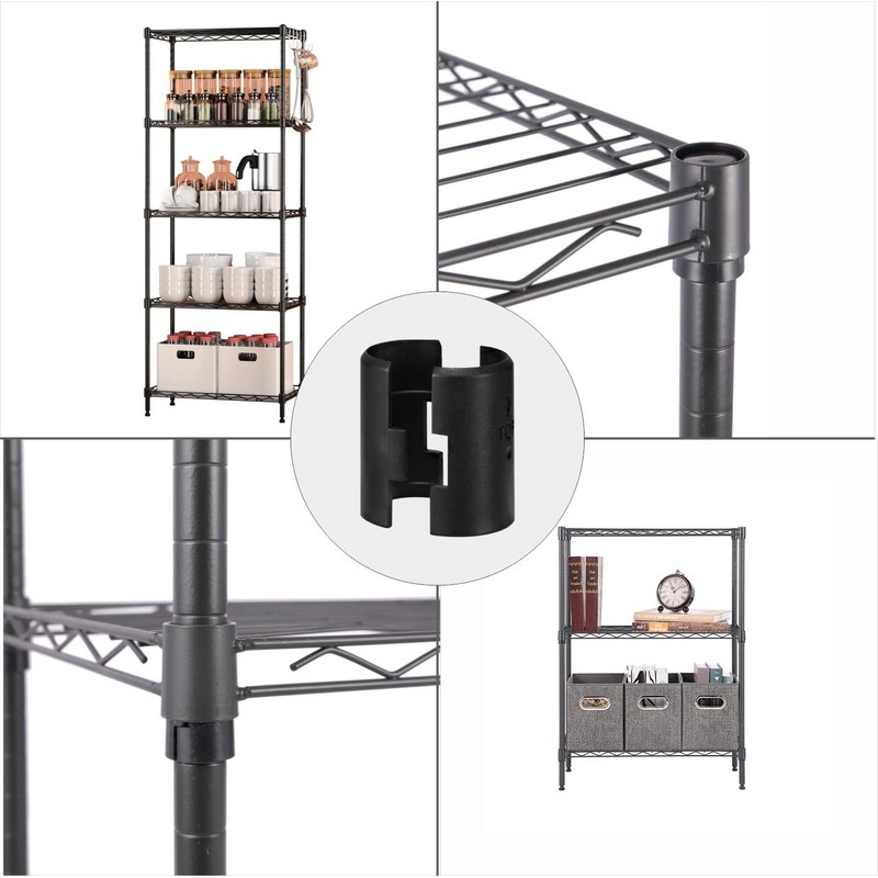 25mm Wire Shelf Clips – Jamiikury Black Plastic Shelf Lock