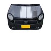 Universal Hood & Roof & Rear Gate Sticker Stripe, White,