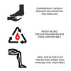 Medias de compresión hasta el muslo, calcetines unisex de manguera