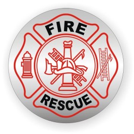 Unbranded/Generic 3pcs Fire Rescue Hard Hat Decals Helmet Stickers Firefighter Paramedic EMT