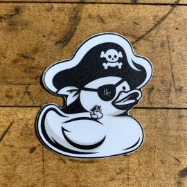 Patch Parlor Duck Pirate Sticker - Vinyl Decal Captain Duckie Eyepatch Ducky 2"