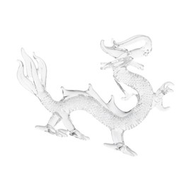 gifthub Chinese Feng Shui Dragon Statue,Crystal Zodiac Dragon Statue Office Home Tabletop Decor Fortune 2024 New Year Decoration Ornaments(Small)