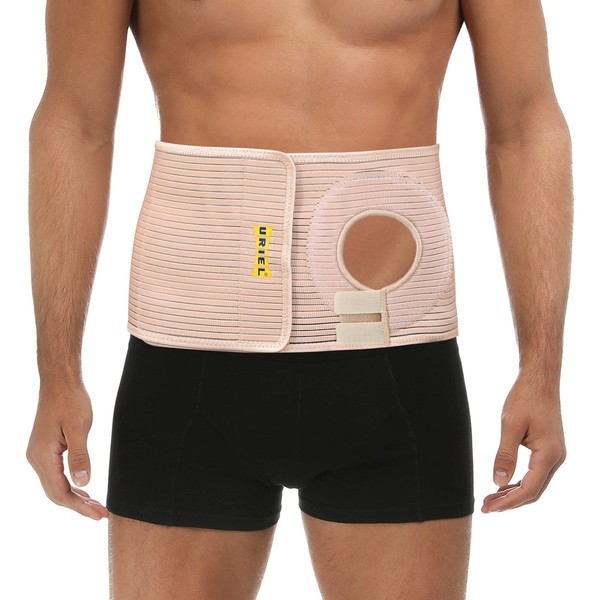 URIEL Abdominal Ostomy Belt for Post-Operative Care After Colostomy Ileostomy Surgery (L)