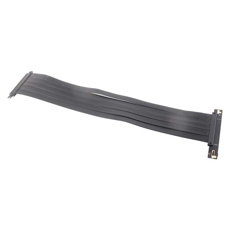 PCIE 4.0 X16 Extender Right Angle 64GB/s Shielded Plug and