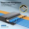 Enmane 12 Port Patch Panel Blank Keystone Patch Panel Shielded